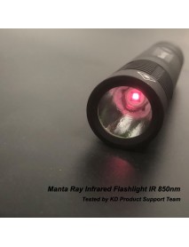 Manta Ray IR 850nm 1-Mode 18650 Infrared Flashlight