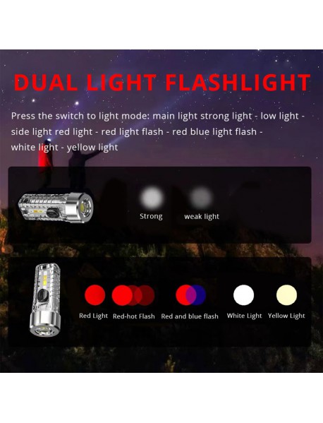LK316 P9 400 Lumens Type-C Rechargeable LED Keychain Flashlight