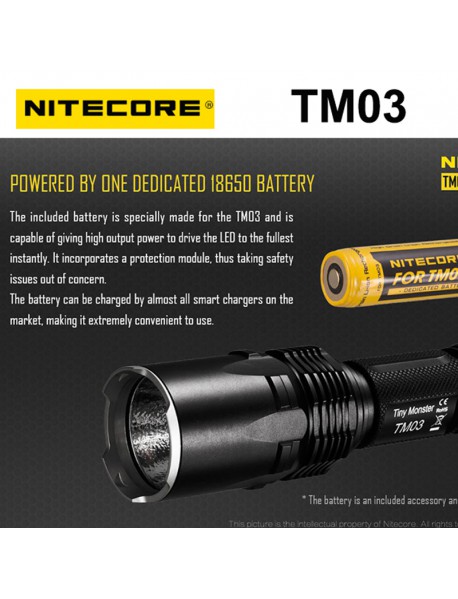 Nitecore TM03 Cree XHP70 2800 Lumens OP LED Flashlight (1 x 18650)