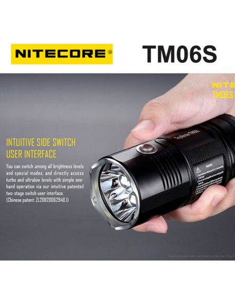 Nitecore TM06S Cree XM - L2 U3 4000 Lumens White Light SMO LED Flashlight (4 x 18650)