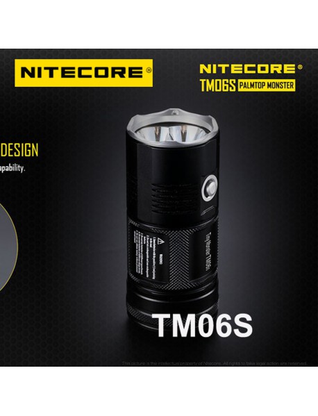 Nitecore TM06S Cree XM - L2 U3 4000 Lumens White Light SMO LED Flashlight (4 x 18650)