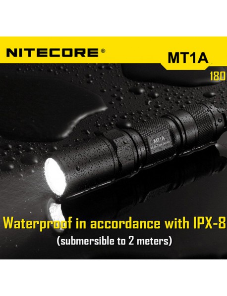 NiteCore MT1A Cree XP-G2 R5 180 Lumens White Light SMO LED Flashlight (1 x AA)