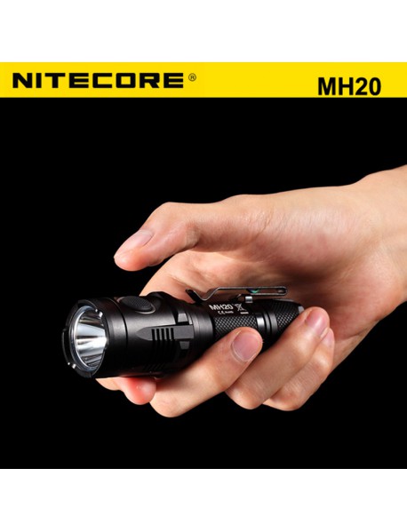 NiteCore MH20 Cree XM-L2 U2 1000 Lumens Neutral White SMO LED Flashlight (1 x 18650 / 2 x CR123)
