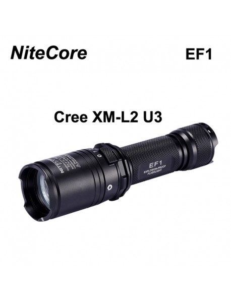 NiteCore EF1 Cree XM-L2 U3 830 Lumens White Light SMO LED Flashlight (1 x 18650 / 2 x CR123)