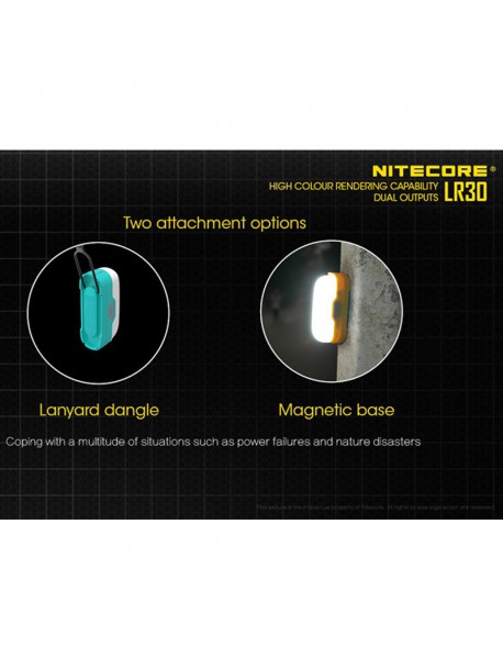 NiteCore LR30 HIGH CRI LED 4-Mode 205 Lumens Lantern (1 x 18650 / 2 x CR123)