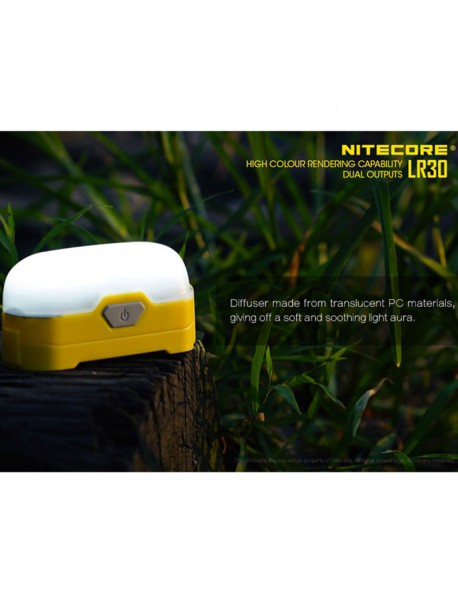NiteCore LR30 HIGH CRI LED 4-Mode 205 Lumens Lantern (1 x 18650 / 2 x CR123)