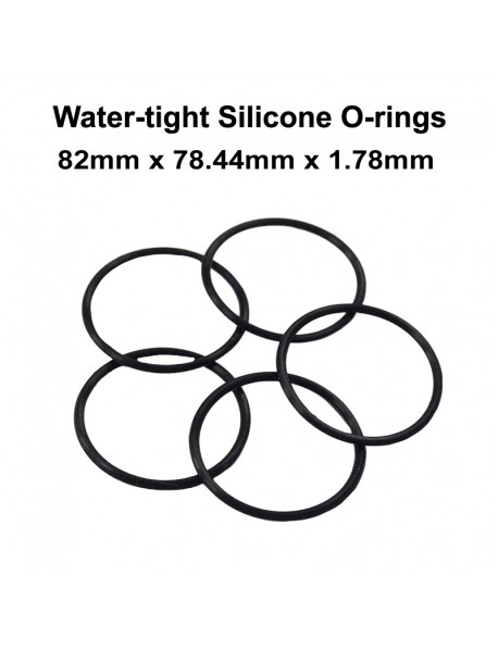 82mm x 78.44mm x 1.78mm Water-tight O-Ring Seals (5 PCS)