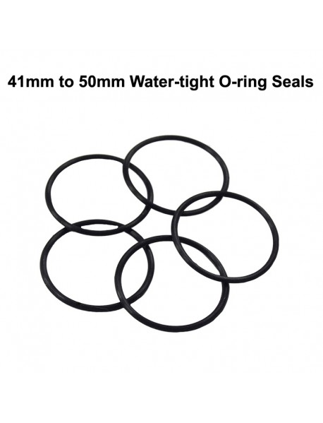 41mm - 50mm Water-tight O-Ring Seals - Black (5 PCS)