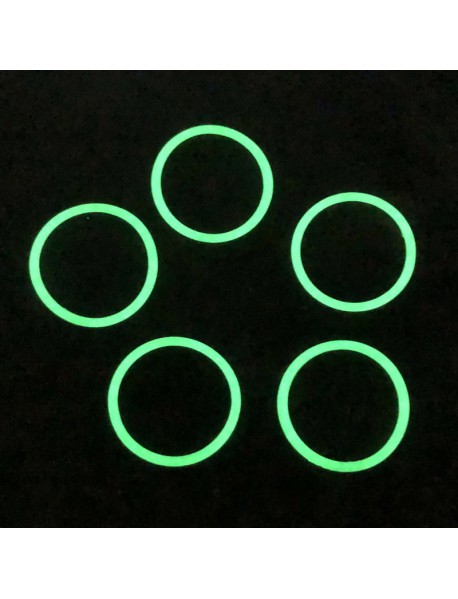 Water-tight O-Ring Seals - GITD Green (5 PCS)
