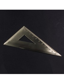10cm(L) Brass Triangular Ruler (1 pc)