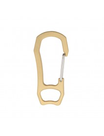 54mm Brass Carabiner D-Shaped Keychain Clip