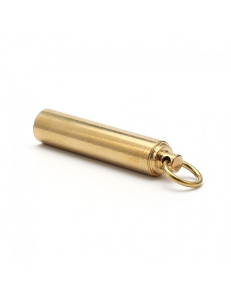 58mm (L) x 12mm (D) Brass Waterproof Brass Storage Case