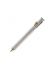 YC11 Stainless Steel Hexagonal Shaped Ballpoint Pen (0.5mm Black Ink)