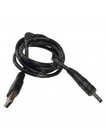 USB to DC 3.5mm x 1.35mm 22AWG Power Cable - Black ( 100cm Length )