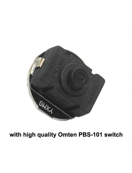 20mm (D) x 23mm (H) PBS-101 Reverse Clicky Switch - Black ( 2pcs )