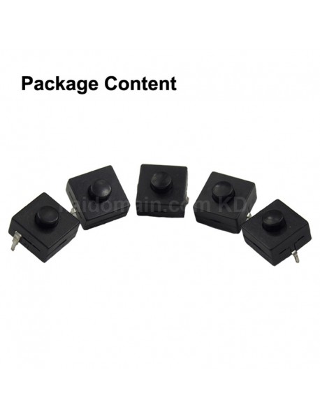 KS-P01 11.8mm(L) x 11.8mm(W) x 9mm(H) Reverse Flashlight Switch (5 pcs)