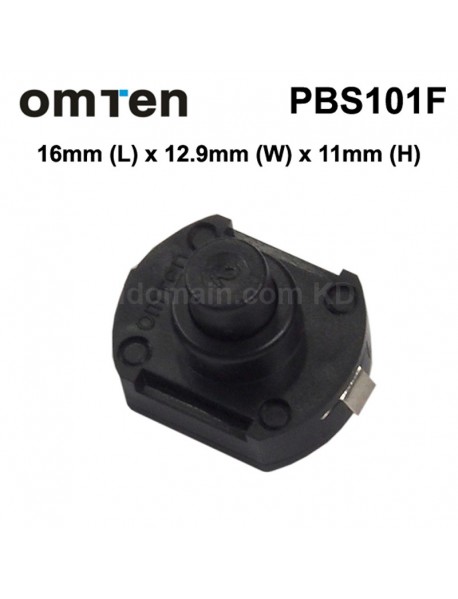 OmTen PBS101F Reverse Clicky Switch 16mm (L) x 12.9mm (W) x 11mm (H) (5 pcs)