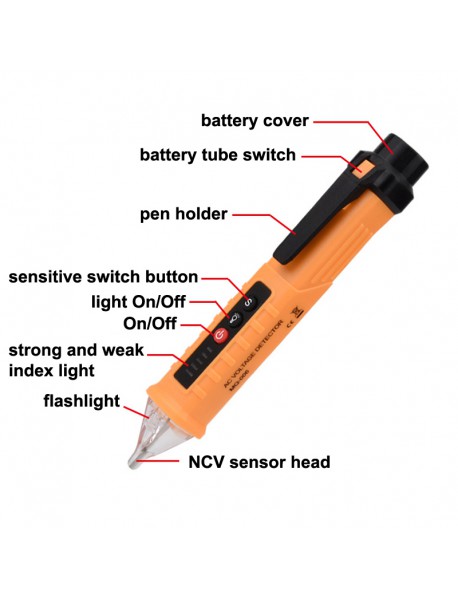 MQ-006 Non-Contact AC Voltage Detector Pen (1 pc)
