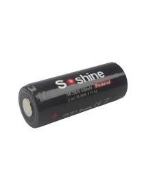 Soshine 26650 3.7V 5500mAh Rechargeable Li-ion 26650 Battery with PCB