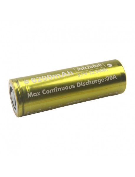 INR26800 3.7V 6200mAh Rechargeable 26800 Li-ion Battery without PCB