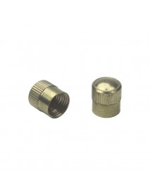 Universal Brass Tire Valve Caps with O-ring 8.2mm (D) x 10mm (H) (2 PCS)