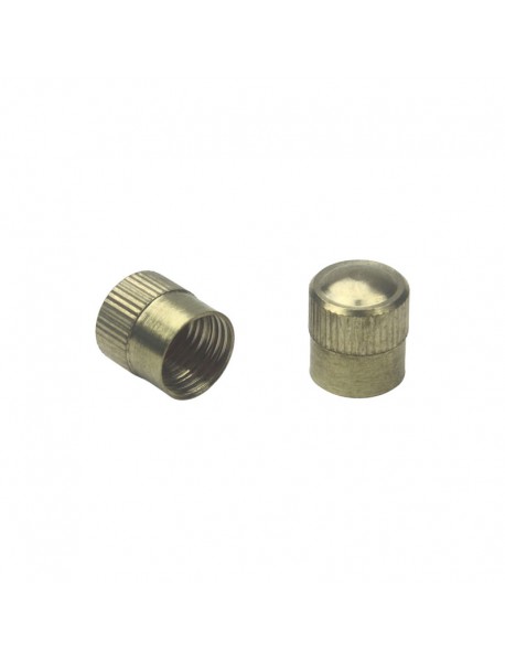 Universal Brass Tire Valve Caps with O-ring 8.2mm (D) x 10mm (H) (2 PCS) Universal Brass Tire Valve Caps with O-ring 8.2mm (D) x 10mm (H) (2 PCS)