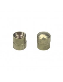 Universal Brass Tire Valve Caps with O-ring 8.2mm (D) x 10mm (H) (2 PCS)