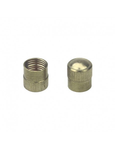 Universal Brass Tire Valve Caps with O-ring 8.2mm (D) x 10mm (H) (2 PCS) Universal Brass Tire Valve Caps with O-ring 8.2mm (D) x 10mm (H) (2 PCS)
