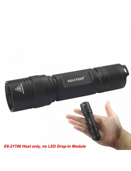 KDLITKER E6-21700 P6 Style 21700 Flashlight Host