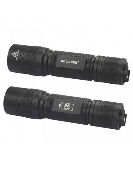 KDLITKER E6-21700 P6 Style 21700 Flashlight Host