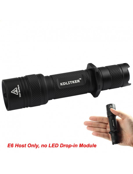 KDLITKER E6 P6 Style 18650 Flashlight Host
