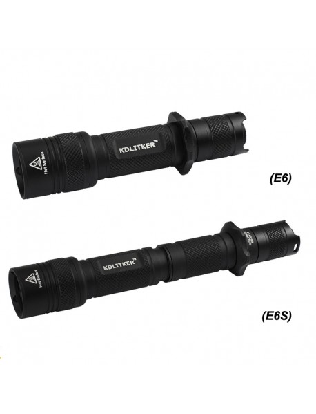 KDLITKER E6 P6 Style 18650 Flashlight Host