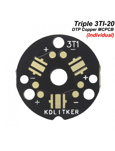 KDLitker 3TI-20 Triple DTP Copper MCPCB for 3535 LED (Individual)