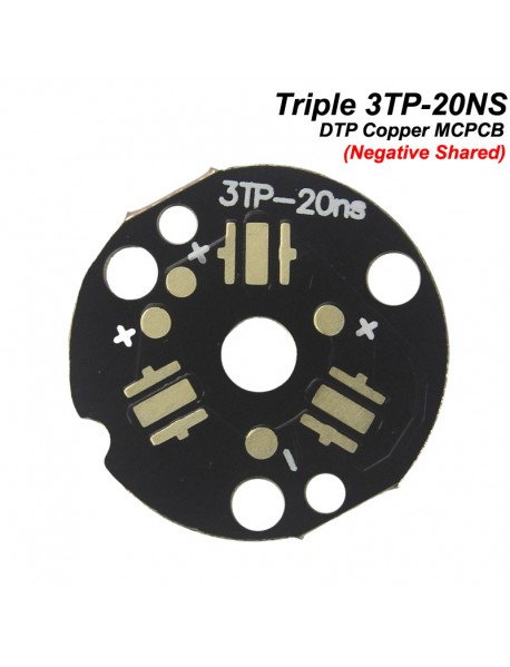 KDLitker 3TP-20NS Triple DTP Copper MCPCB for 3535 LED (Negative Shared)