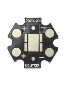 KDLITKER 7070-20 DTP Copper MCPCB for XHP70 Series (6V) / 7070 LEDs