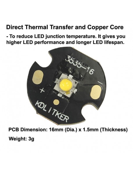 219A 5W 3V 1500mA 5000K 4000K 3000K 2700K CRI80 SMD 3535 LED