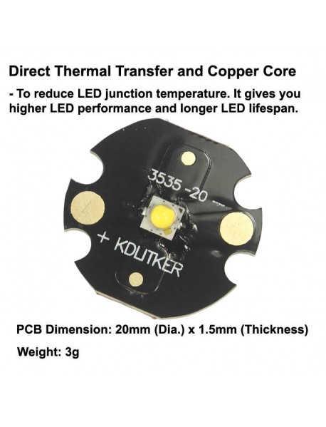 219A 5W 3V 1500mA 5000K 4000K 3000K 2700K CRI80 SMD 3535 LED