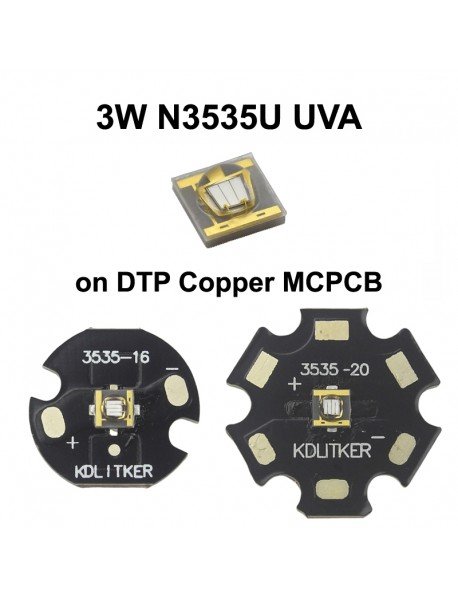 3W N3535U UV 365nm 395nm 410nm 420nm SMD 3535 LED