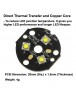 Triple Luminus SST-20 LED Emitter with 20mm DTP Copper MCPCB Parallel with Optics