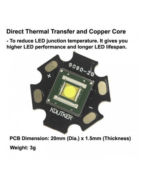 L90 50W 3V 13A 4000 Lumens 5000K SMD 9090 LED L90 50W 3V 13A 4000 Lumens 5000K SMD 9090 LED