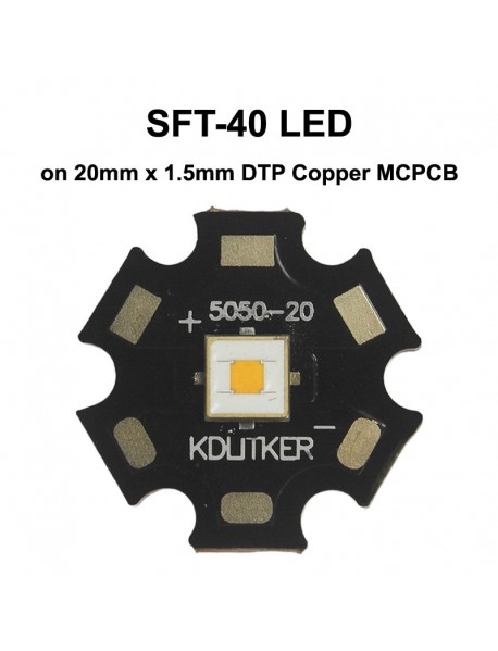 SFT-40 20W 3V 8A 2200 Lumens 6500K 5700K 5000K 3000K 2700K SMD 5050 LED