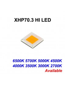 XHP70.3 HI 6500K 5700K 5000K 4500K 4000K 3500K 3000K 2700K 45W 7.2A 5157 Lumens SMD 7070 LED