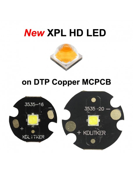 New XP-L HD 6500K 3A 10W 1095 Lumens SMD 3535 LED