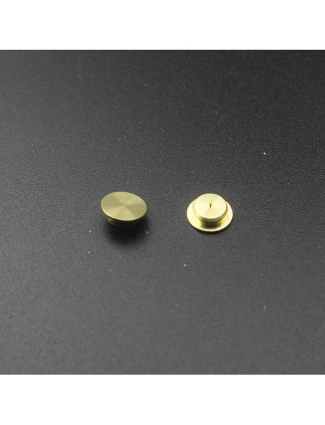 7mm (D) x 2.3mm (H) Brass Button (2 PCS)