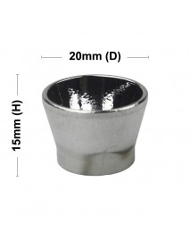 20mm (D) x 15mm (H) OP Aluminum Reflector for 3535 LED