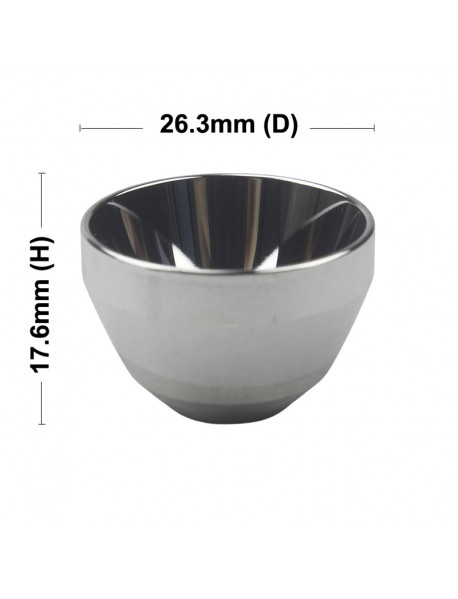 26.3mm (D) x 17.6mm (H) SMO Aluminum Reflector
