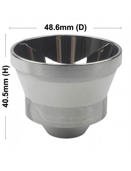 48.6mm (D) x 40.5mm (H) SMO Aluminum Reflector for 5050 LED