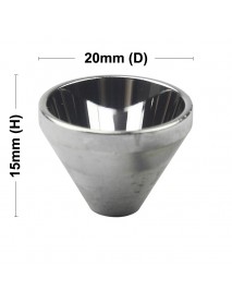 20mm (D) x 15mm (H) SMO Aluminum Reflector