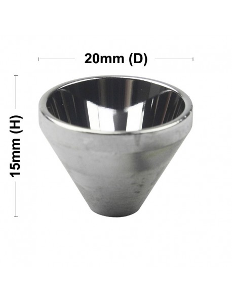 20mm (D) x 15mm (H) SMO Aluminum Reflector