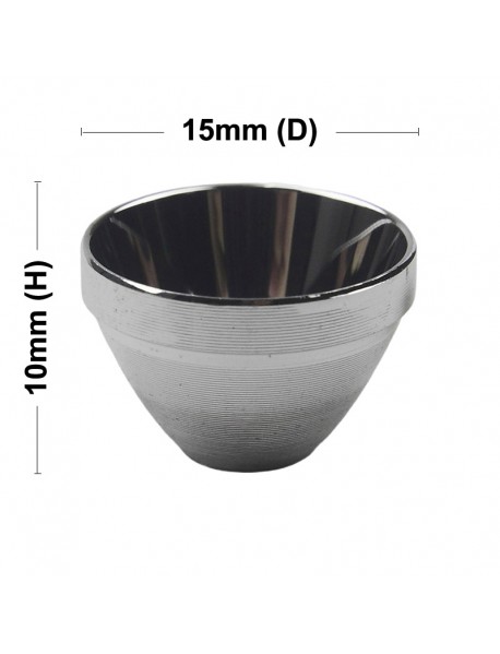 15mm (D) x 10mm (H) SMO Aluminum Reflector